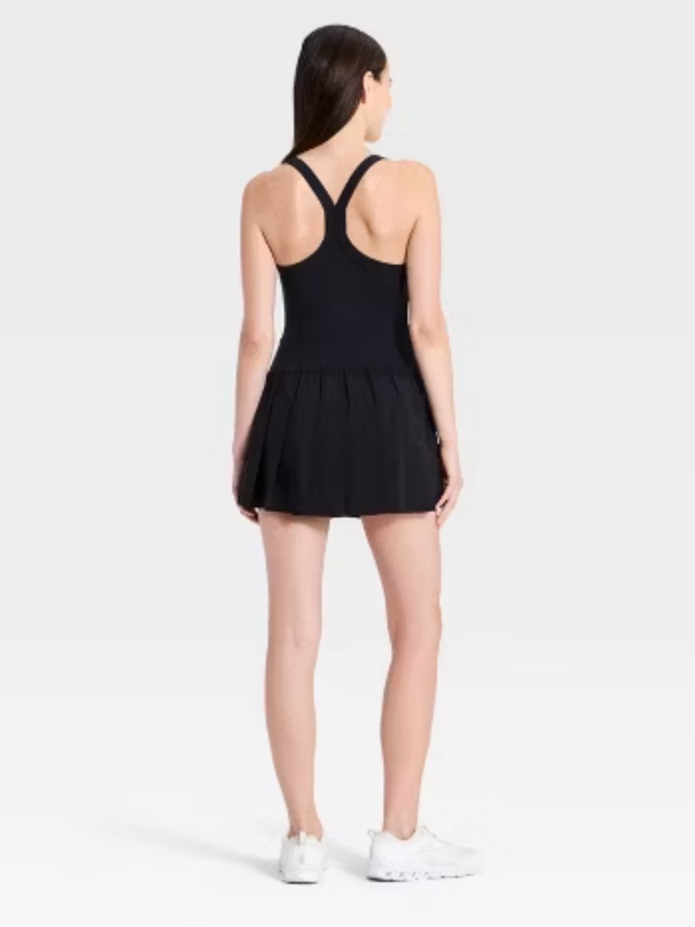 NWT JoyLab Women's Pleated Black Active Dress - Picture 2 of 13